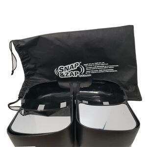 K-Source 80700 Towing Mirrors Snap-On Flat Manual Black For Ram 1500  2002-08